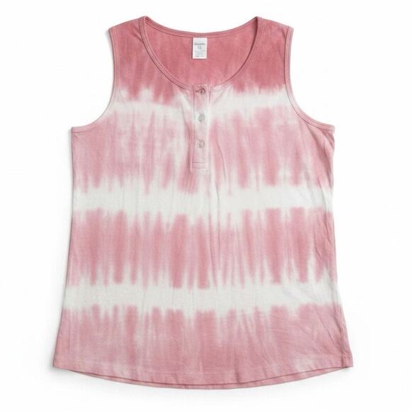 Dreamsicle Tops - Dreamsicle Sz S multi pink tie-dye three button tank top | NWT